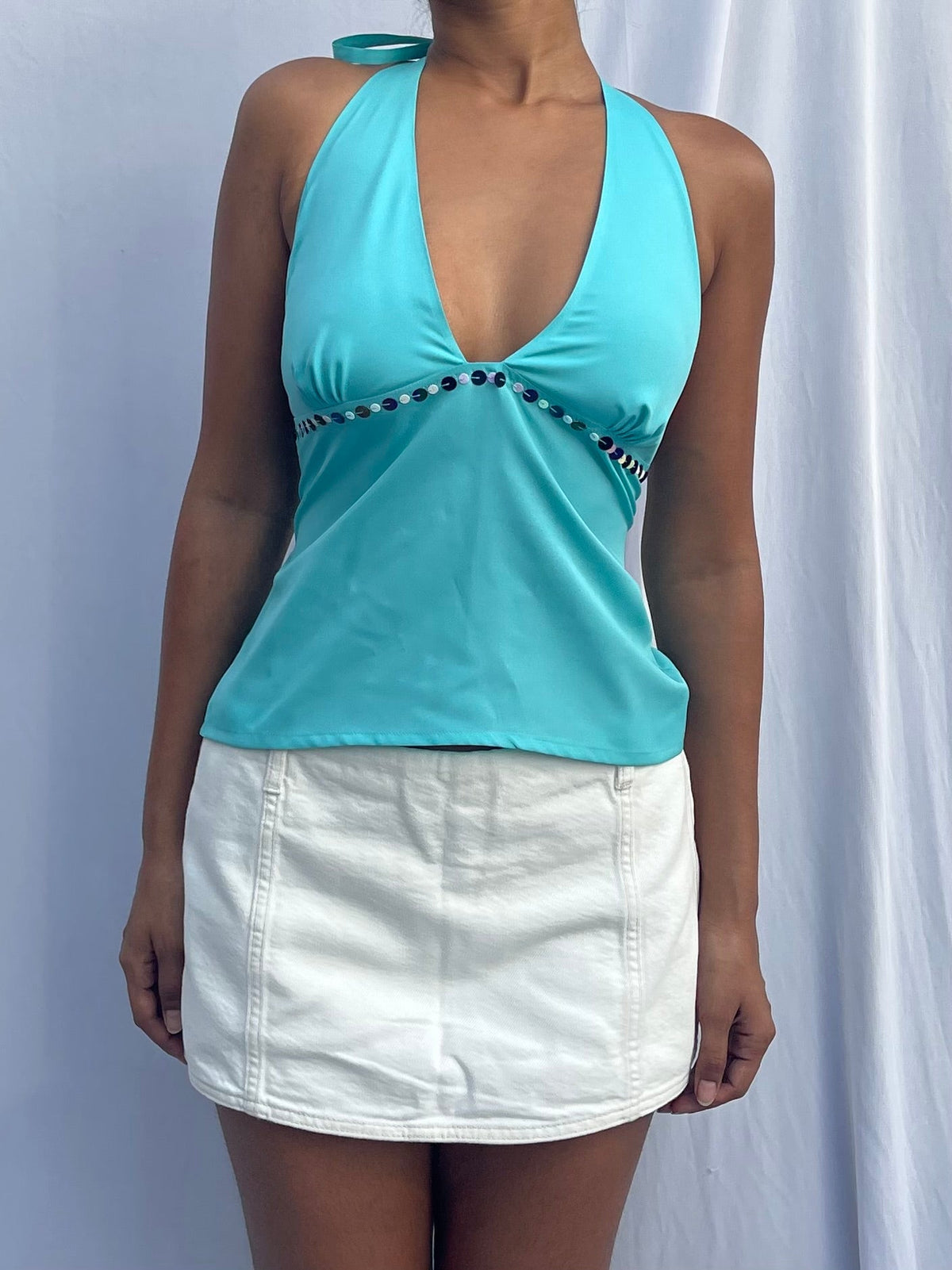 Pia top - Aqua
