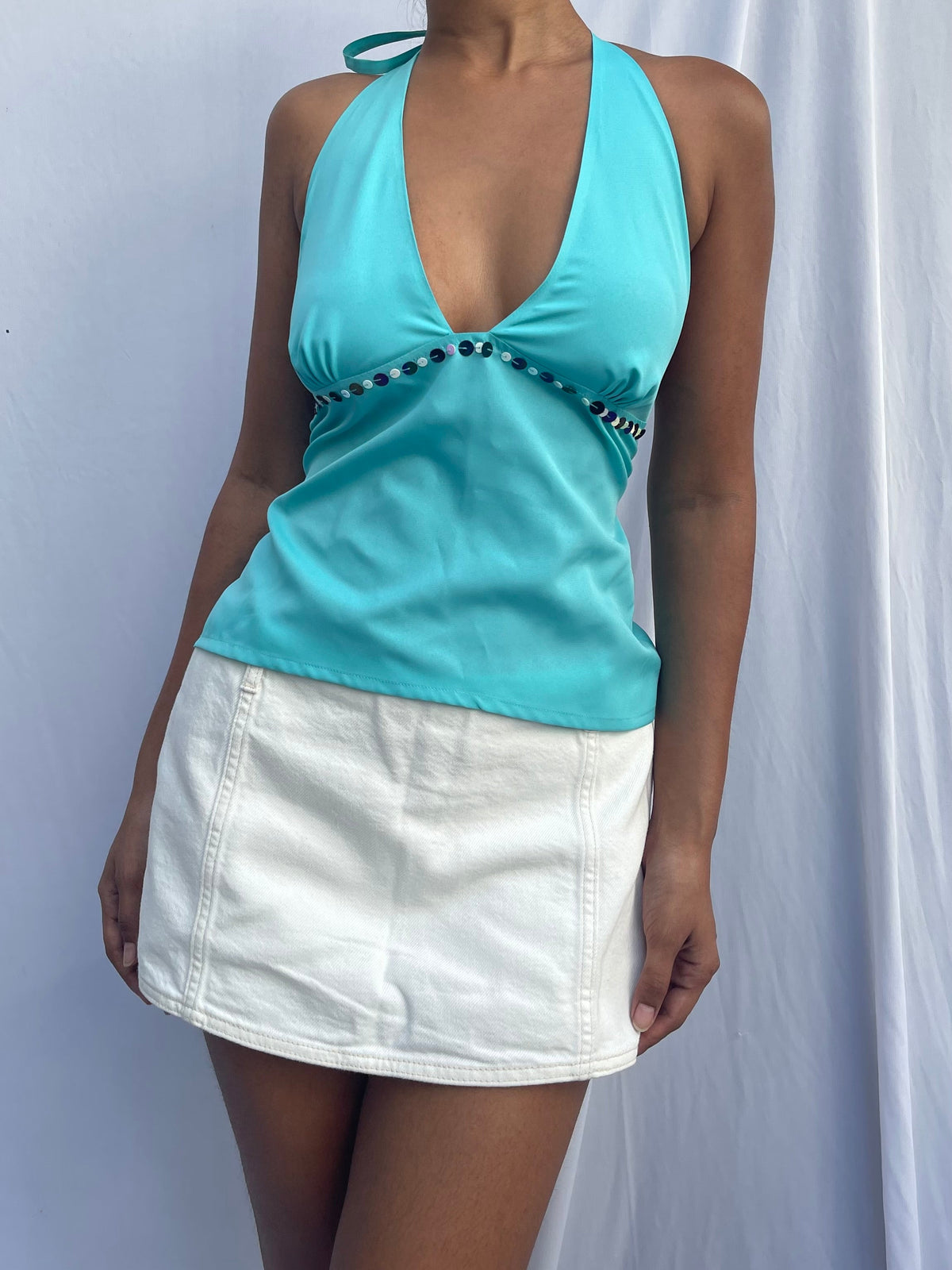 Pia top - Aqua