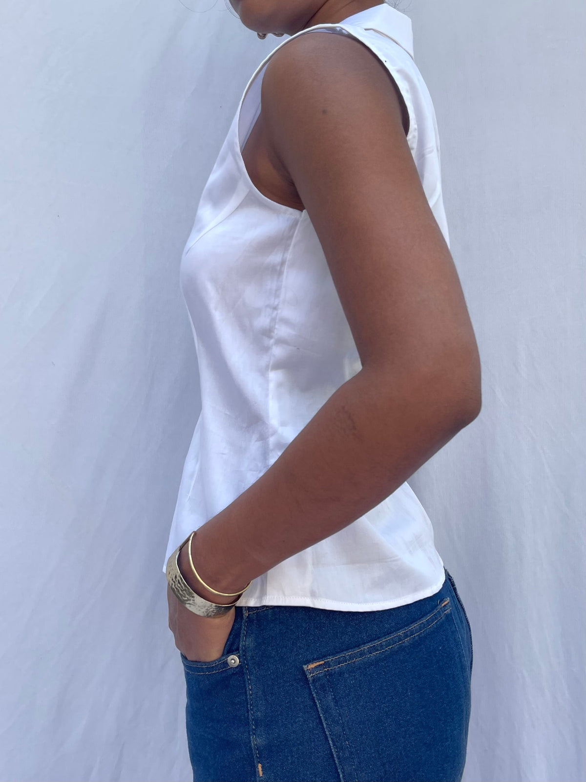 Bean Vest- White