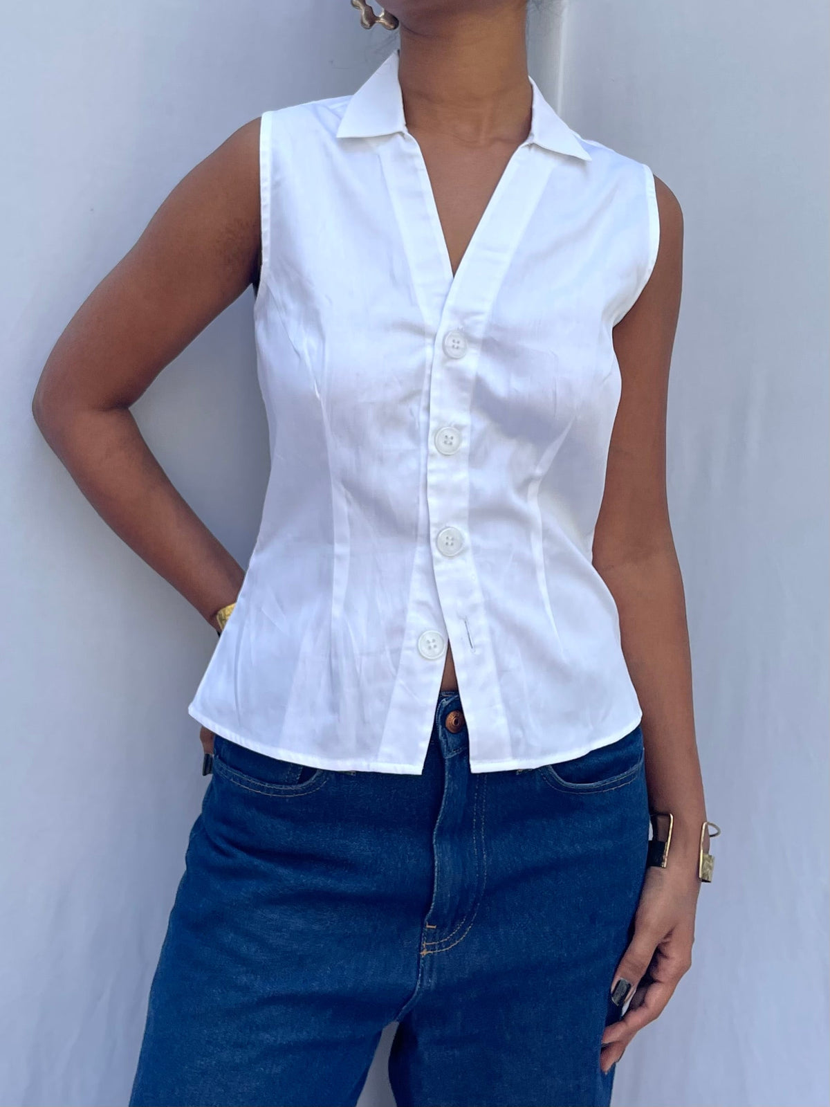 Bean Vest- White