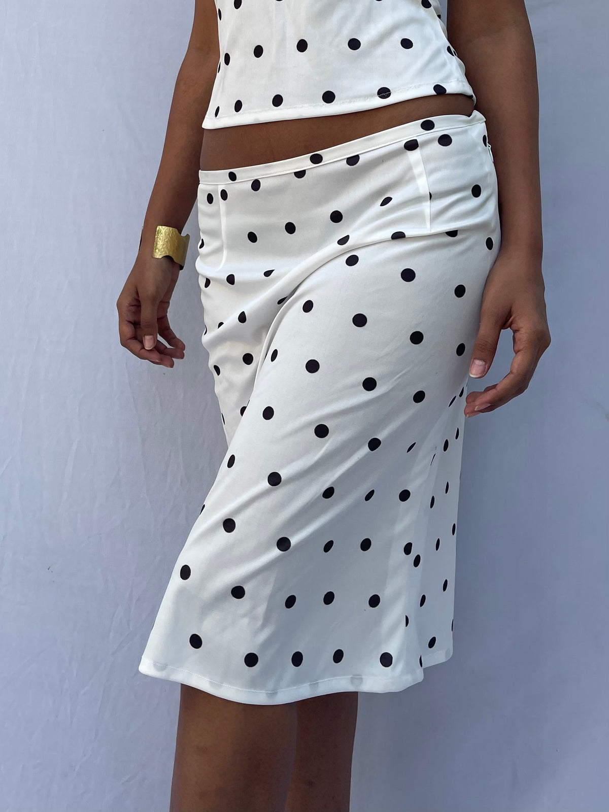 Lily Polka Midi Skirt