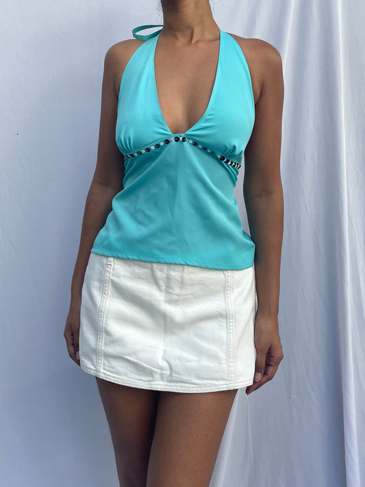 Pia top - Aqua