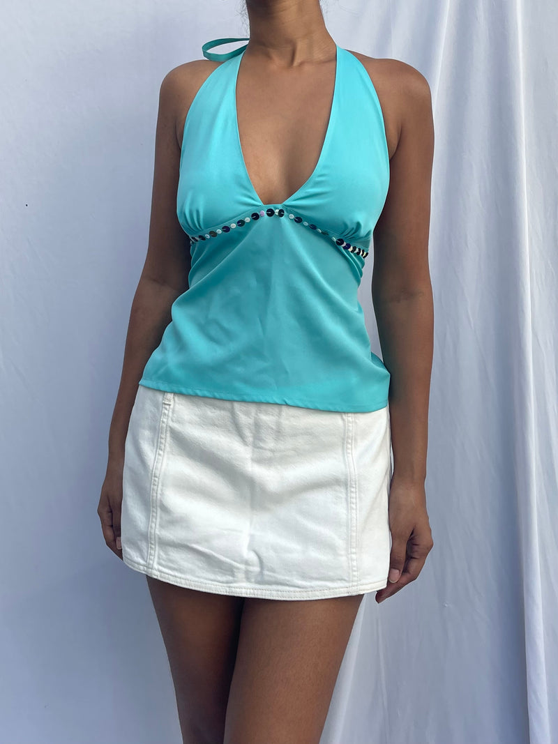 Pia top - Aqua