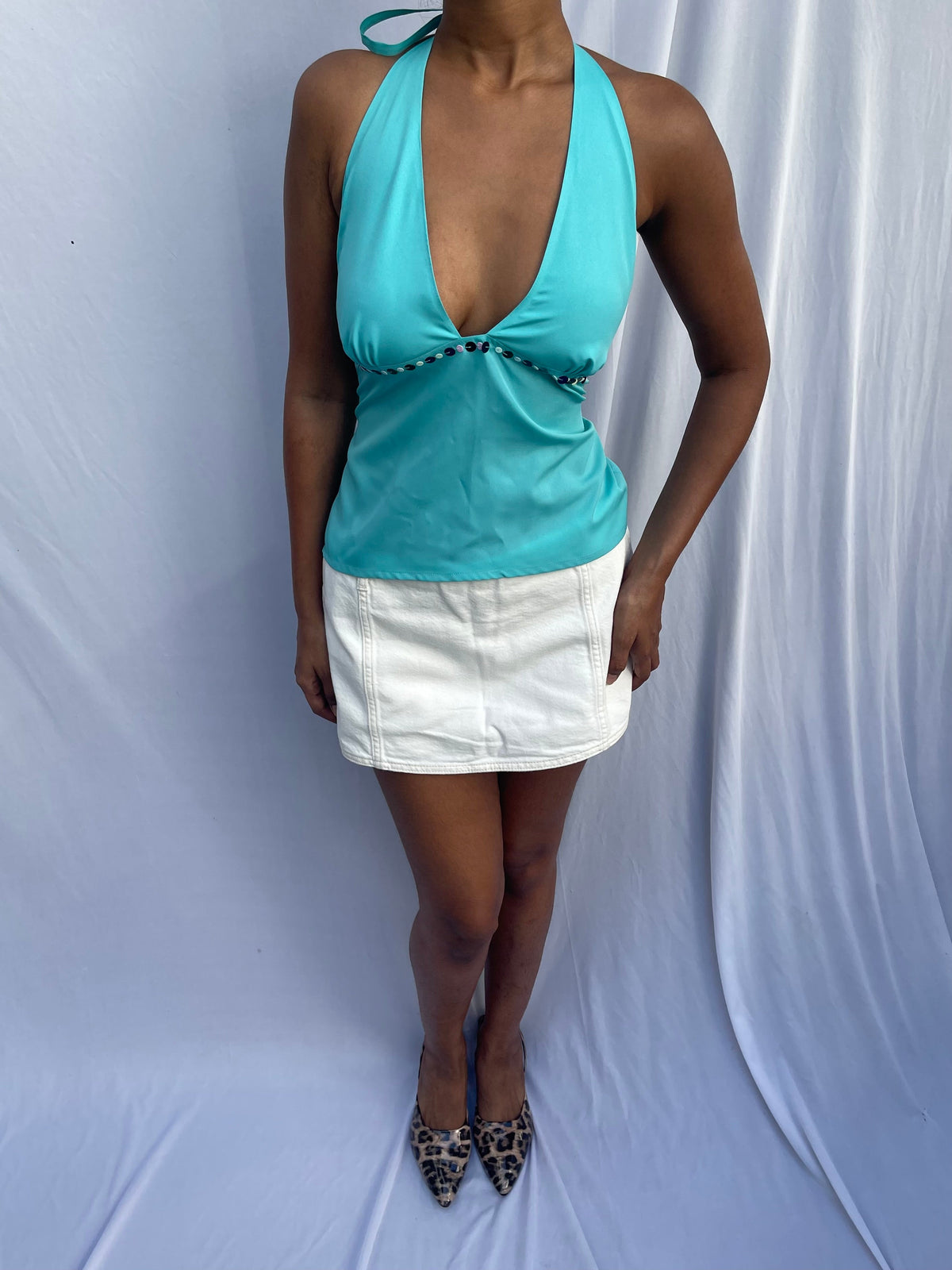 Pia top - Aqua